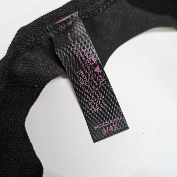 NEW Fantasy Lingerie PLAY Sexy Black Wet Look Heart Cut-Out Panty 3X/4X Plus - Picture 3 of 4